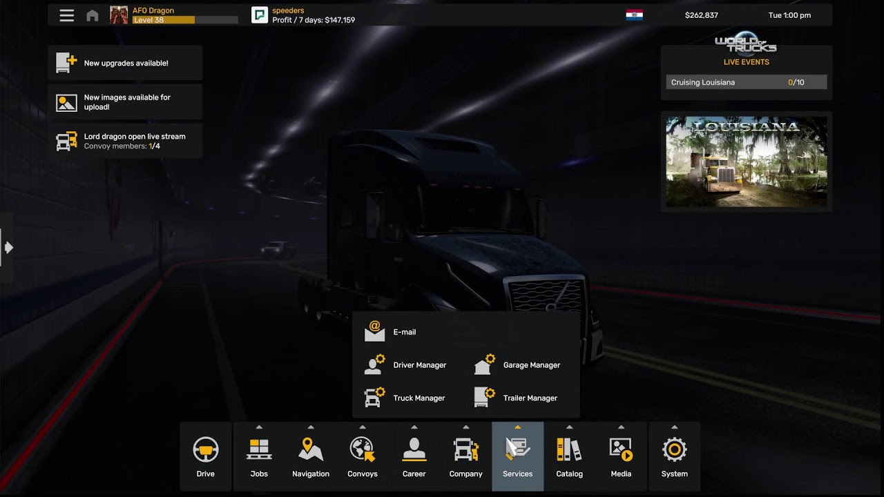 Open Server Night with some American Truck Simulator