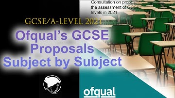 GCSE 2021 proposals subject by subject - Ofqual proposals for 2021 exams