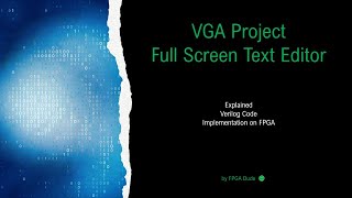 Build a VGA Text Editor on the Basys 3 FPGA Using Verilog