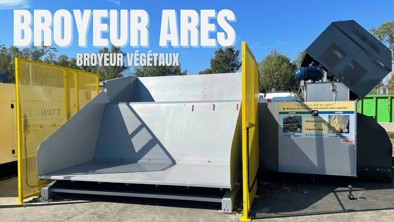 Broyeur ARES - BROYEUR VÉGÉTAUX VERSION À QUAI ET À PLAT