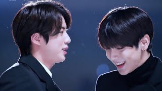 Jin BTS X Soobin TXT moment interaction