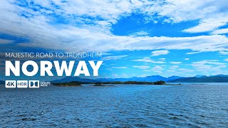 4K Scenic Drive - Sunny and Beautiful Road in Norway - Halsa