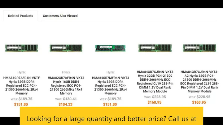 HMA84GR7AFR4N-VKT3 Hynix 32GB DDR4 Registered ECC PC4-21300 2666MHz 2Rx4 Memory