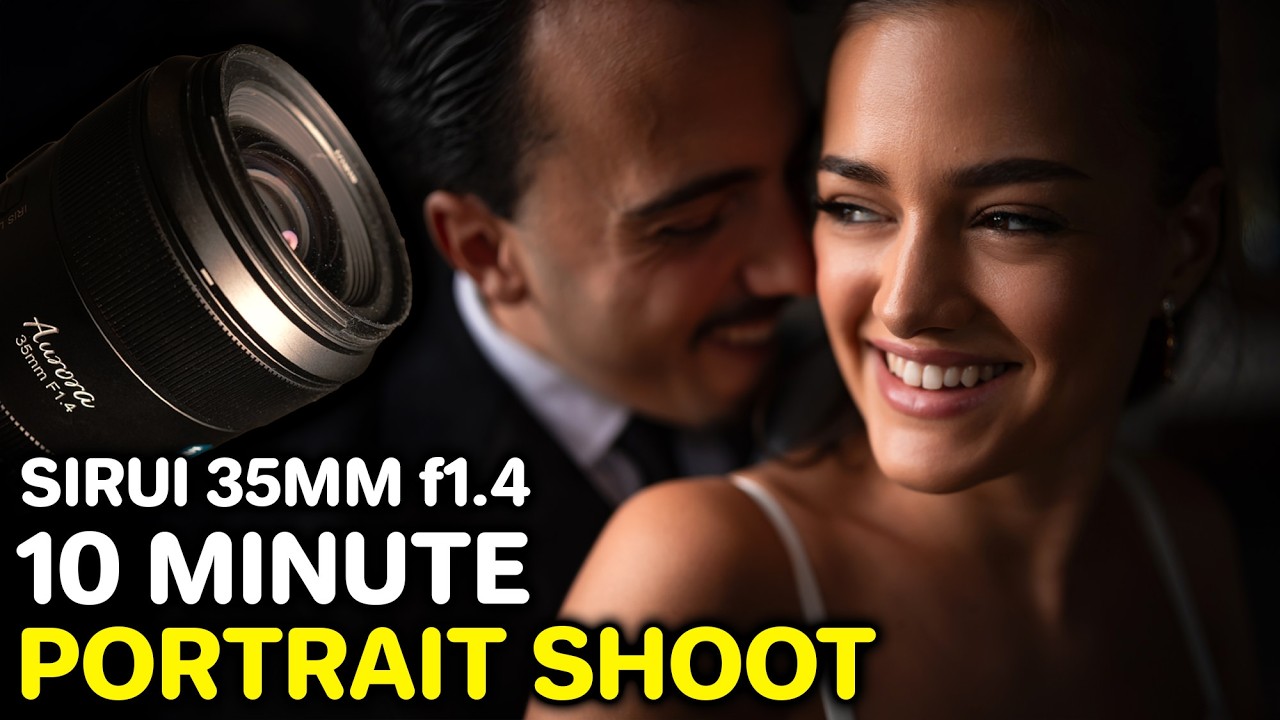 Обзор объектива Sirui Aurora 35mm f1.4 | 10-минутная портретная съёмка в режиме реального времени