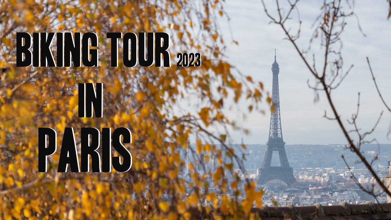 BIKING TOUR in PARIS 4K 2023 Virtual Cycle Ride In Paris Opera