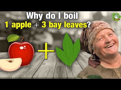 Boil APPLE with three LAUREL LEAVES and YOU WILL NEVER WANT to use another RECIPE