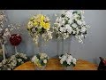 Dollar Store Table Centrepiece Ideas with Artificial Flowers DIY