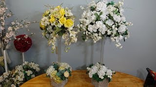 Dollar Store Tall Table Centrepiece Ideas. DIY