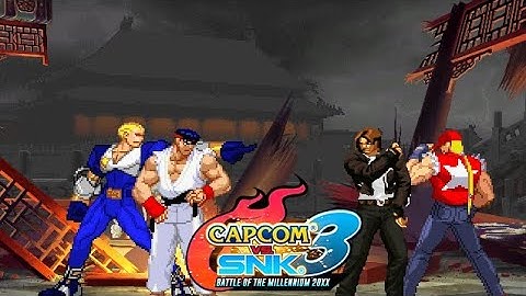 Capcom vs SNK 3!? Ryu and Cap.Commando vs Kyo and Terry (Mugen)