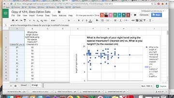 Scattergraph and regression on Googlesheets