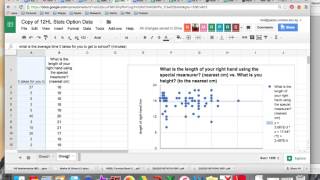 Scattergraph and regression on Googlesheets
