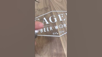 Quick and easy fix to bubbles in dried epoxy.  Video by: @newmanspecialswoodwork