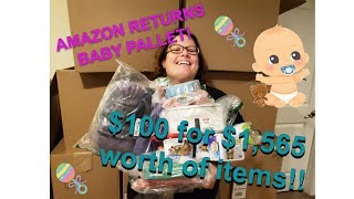 Amazon Returns Baby Pallet Box 1 $100 for $1565 MSRP