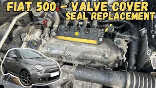 Fiat 500S Oil Leak Fix! Valve Cover Gasket Removal, Prep & Replacement!