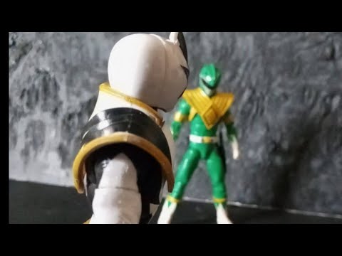 power ranger stop motion, green ranger, white ranger, dino thunder, fan m.....