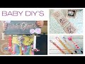 EASY BABY DIY'S | DIY PACIFIER CLIPS | DIY BABY STATS SIGN | DIY BABY MOBILE | DIY BOW HOLDER