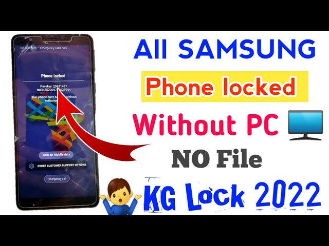 All SAMSUNGPhone locked KG or All MDM Locked Remove Free Without any Box Unlock|Samsung SPD U1|#2022 class=
