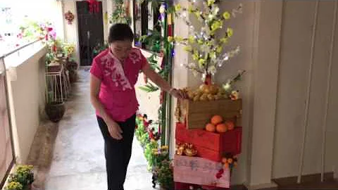 Sales promoter Linda Cheng's Chinese New Year deco...