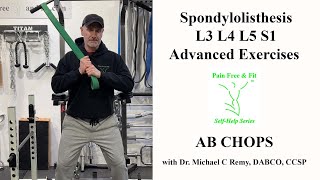 Spondylolisthesis Exercises (Advanced)- Ab Chops