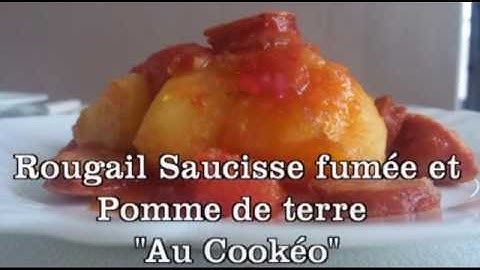 Rougail Saucisse fumée et Pomme de Terre "Au Cookéo".(Recette revisitée)