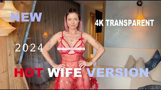 4K TRANSPARENT DRESS TRYON HAUL WIFE VERSION