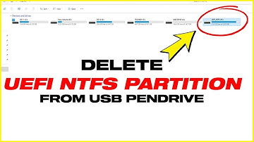 ✅ Remove UEFI NTFS Partition From USB ⭐ USB Shows 2 Drives 🌟 USB UEFI NTFS Remove