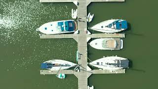 Aerial Video - Racine Harbor - Racine, Wi