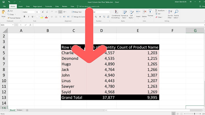 Excel Pivot Tables - Add a Column with Custom Text