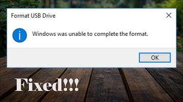 How To Fix Windows Was Unable To Complete  The Format - USB Drive - Fix - 2026