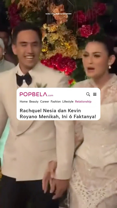 Rachquel Nesia dan Kevin Royano Menikah, Ini Faktanya!