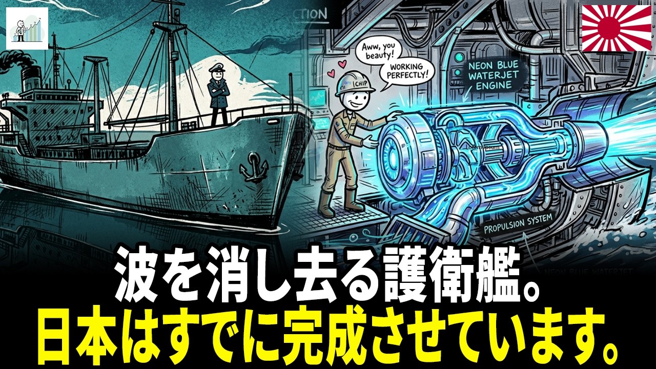 波の生じない幽霊船。衛星の監視すら欺く「にほん」のステルス艦、その驚くべき技術。