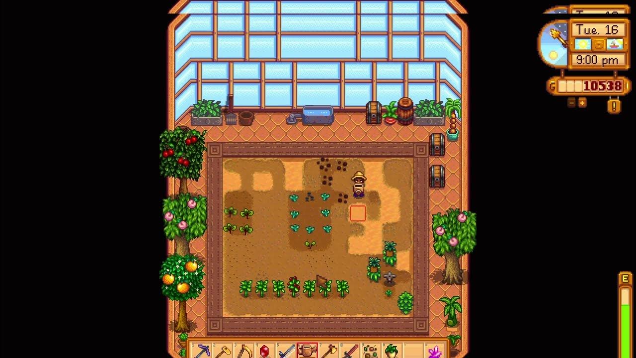 How to Refill a Watering Can in the Greenhouse Stardew Valley YouTube