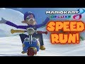 Mario Kart 8 Deluxe 200cc All Tracks Items Speedrun - 1:33:06