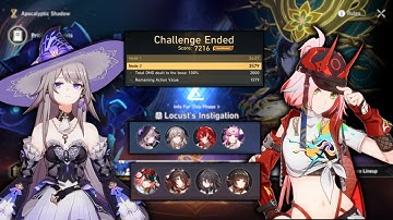 New Apocalyptic Shadow 3.0 | E0S0 The Herta & E0S1 Rappa 7216 Score | Honkai Star Rail