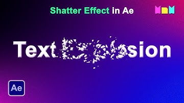 Shatter Text | Text Explosion in After Effects