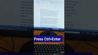Ms word insert blank page and page breaks #mswordshortcuts #microsoftoffice #everyone #explore
