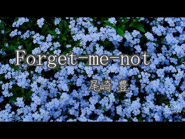 Forget Me Not 勿忘草 尾崎豊 歌詞付 歌ってみた リカット01年 Youtube