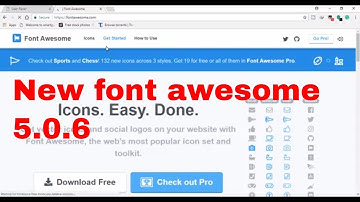 New font awesome 5.0.6 || How to use font Awesome 5 0 6 html5 || Use font Awesome