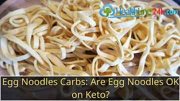 Are egg noodles low in carbs?