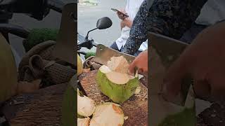 Amazing skill cutting coconut #streetfood #shorts #shortsviral