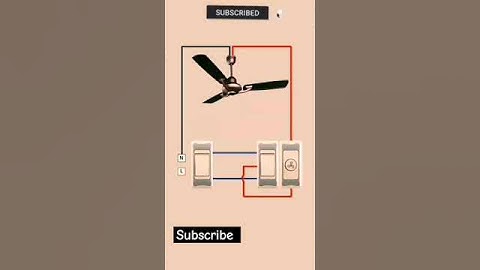 #Easy method se celling fan connection with two way switch with regulator
