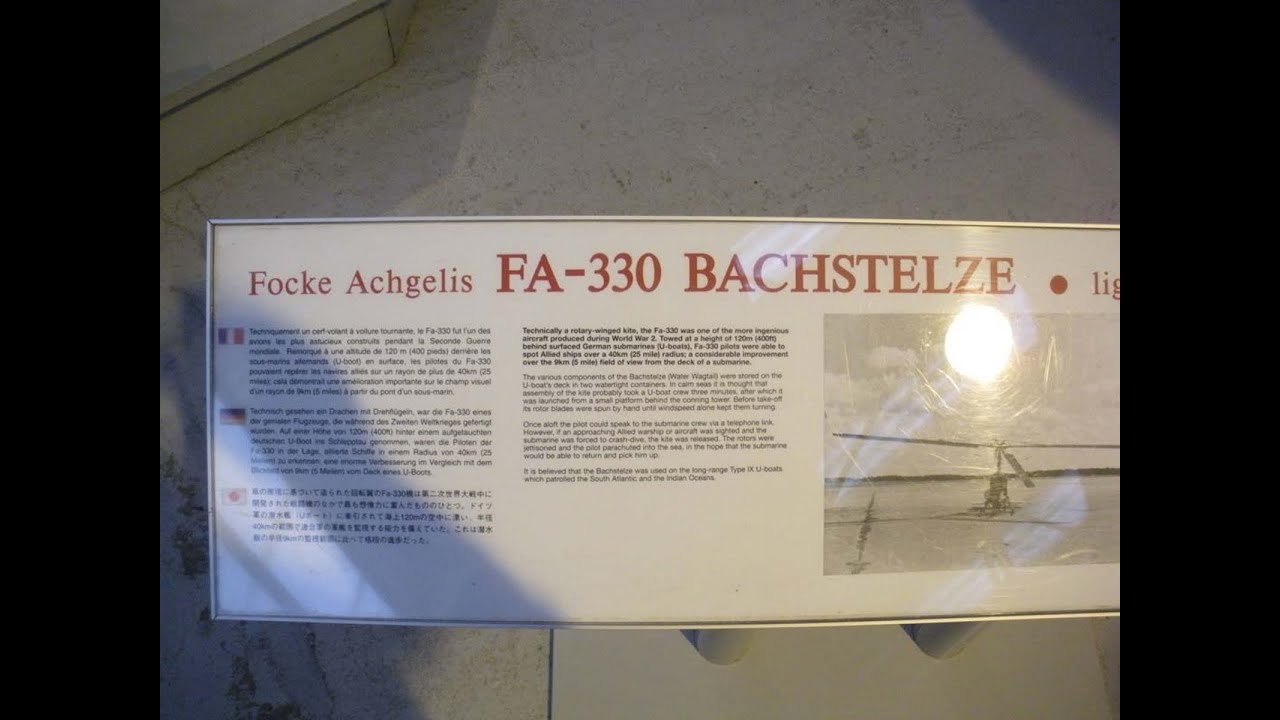 Focke Achgelis FA 330 Bachstelze - YouTube