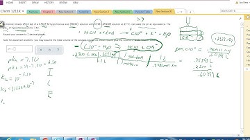 Titration Problem in ALEKS pH at Equivalence