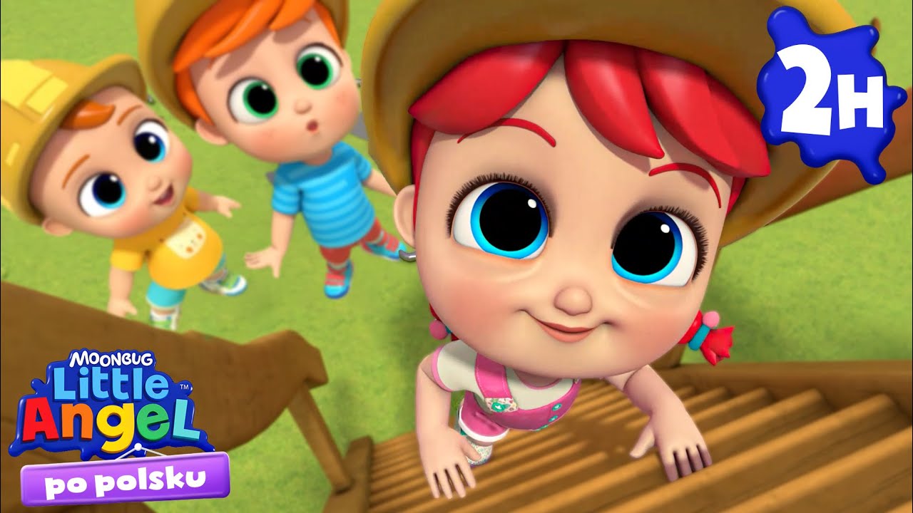 budowanie domku na drzewie | Little Angel 👼🏻 Bajki i piosenki dla