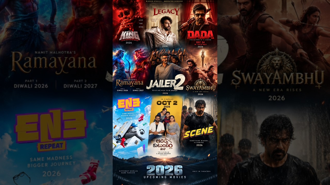 2026లో రాబోతున్న 16 బిగ్ థియేట్రికల్ మూవీస్ 🔥 | Must Watch Movies 2026