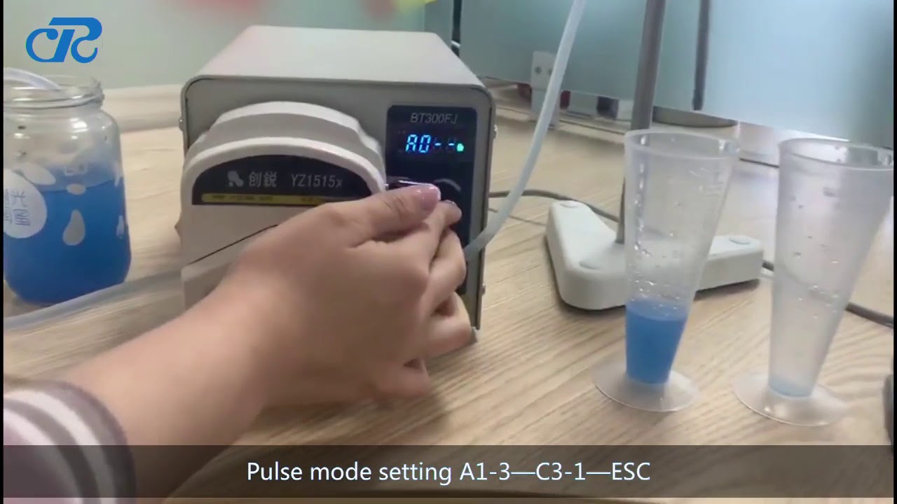 How to use the foot pedal to control the liquid transfer peristaltic