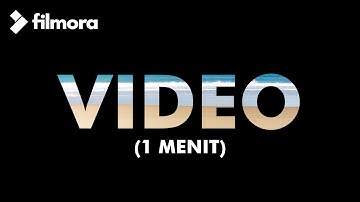 (1 MENIT) Cara Membuat Video di Dalam Text | Filmora 9 Tutorial