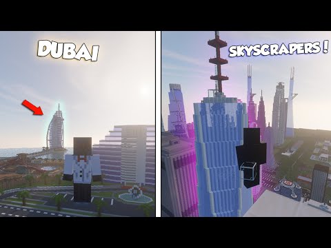 Visting My Old Minecraft Worlds! - Skyscraper City & Dubai!