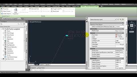 Add Alignment coordinates as Profile View labels in Civil 3D