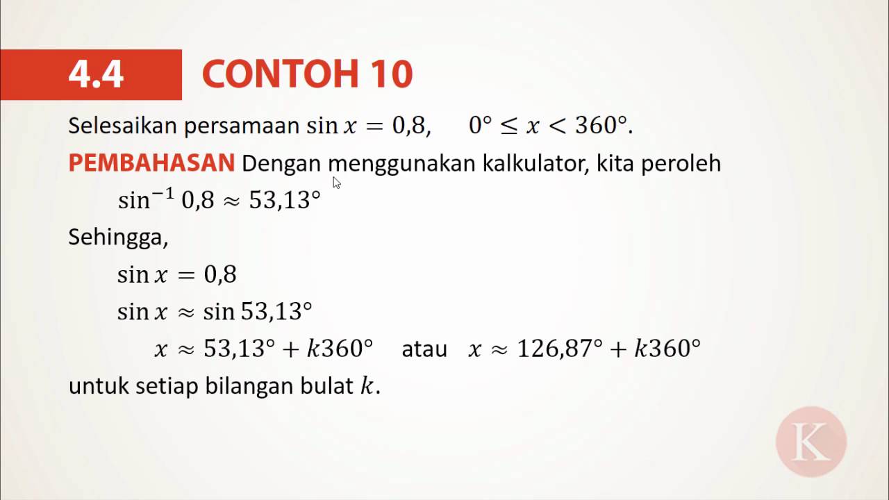 soal pilihan ganda dan pembahasan trigonometri kelas 11 pdf